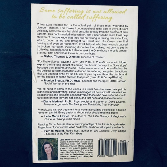 Primal Loss: Now-Adult Children of Divorce paperback - Picture 2 of 5